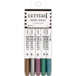 Set 5 Rotuladores Metálicos Letter It Ranger