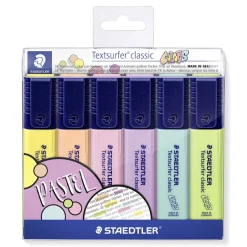 Set 6 Rotuladores Pastel Textsurfer Classic Staedtler