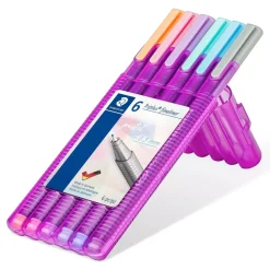 Set 6 Rotuladores pastel Triplus Color Staedtler