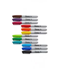 Set 12 Rotuladores Permanentes Punta Fina Sharpie
