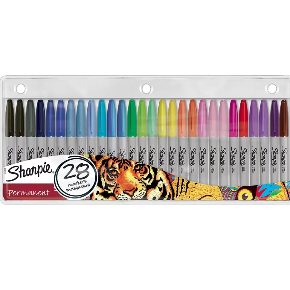 Set 28 Rotuladores Permanentes Punta Fina Sharpie
