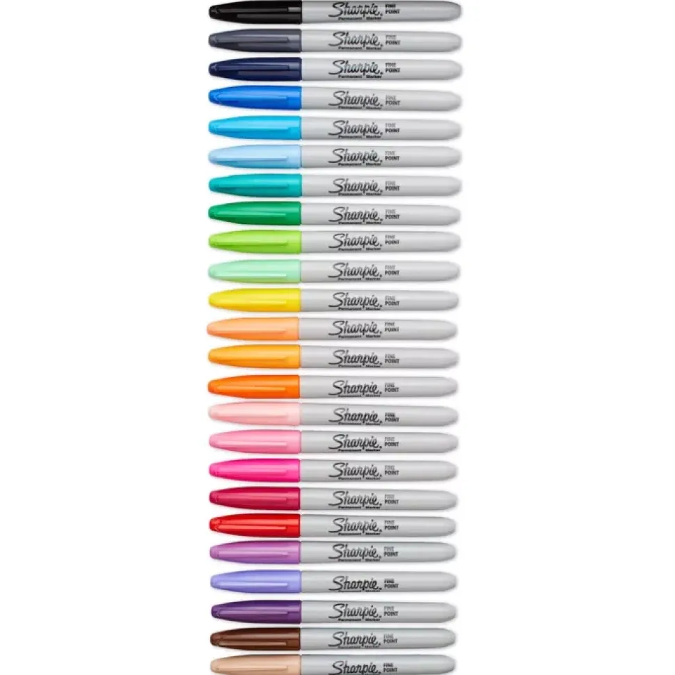 Set 28 Rotuladores Permanentes Punta Fina Sharpie