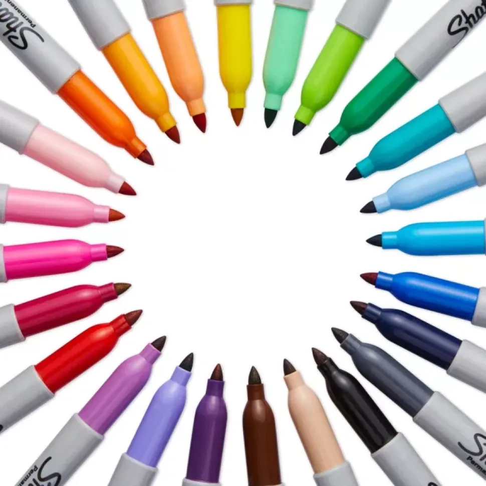 Set 28 Rotuladores Permanentes Punta Fina Sharpie