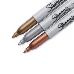 Set 3 Rotuladores Permanentes Metálicos Punta Fina Sharpie