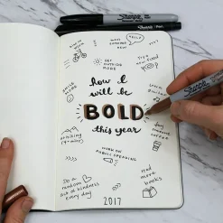 Set 3 Rotuladores Permanentes Metálicos Punta Fina Sharpie