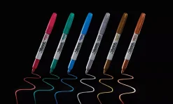 Set 3 Rotuladores Permanentes Metálicos Punta Fina Sharpie