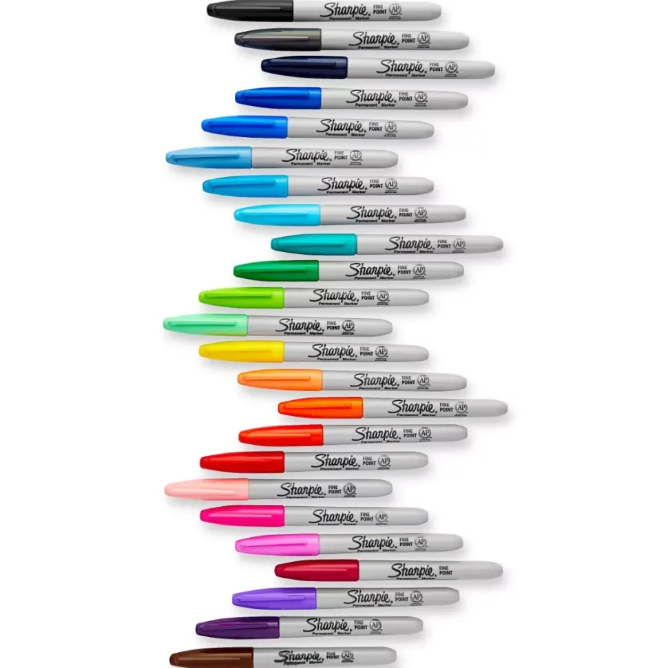 Set 24 Rotuladores Permanentes Punta Fina Electro Pop Sharpie