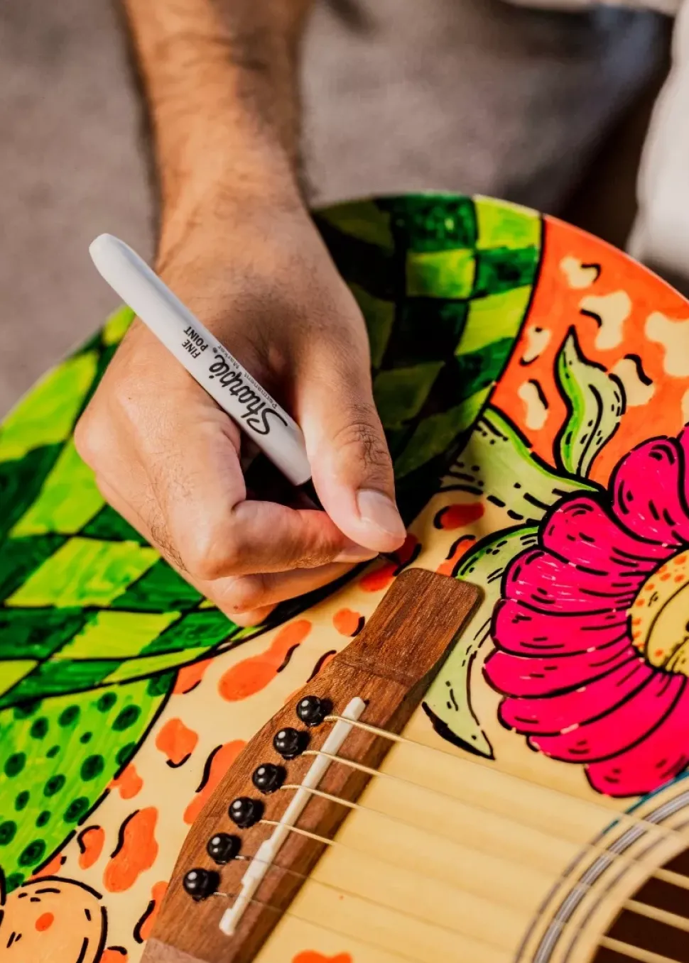 Set 24 Rotuladores Permanentes Punta Fina Electro Pop Sharpie