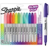 Set 12 Rotuladores permanentes punta fina Glam Pop Sharpie 0,9mm