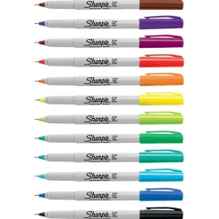 Set 12 Rotuladores Permanentes Punta Ultra Fina Sharpie