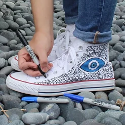 Set 12 Rotuladores Permanentes Punta Fina Negro Sharpie