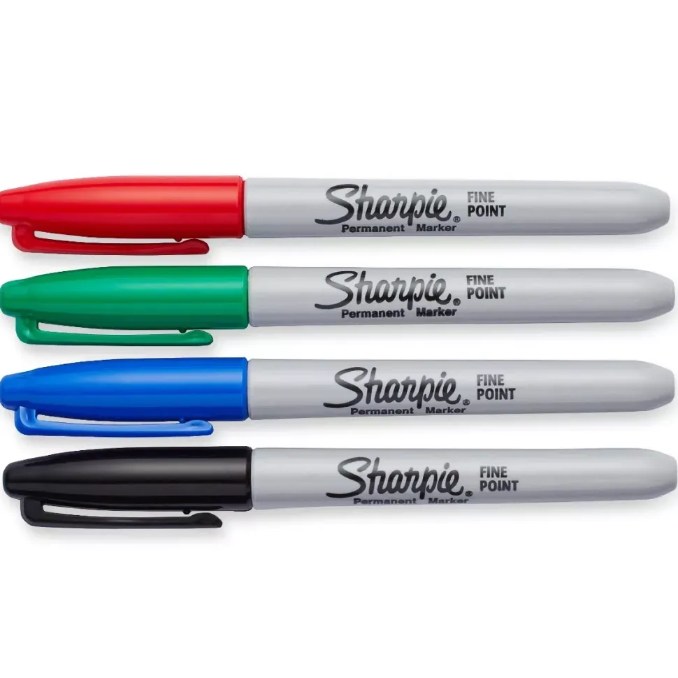 Set 4 Rotuladores Permanentes Punta Fina Sharpie