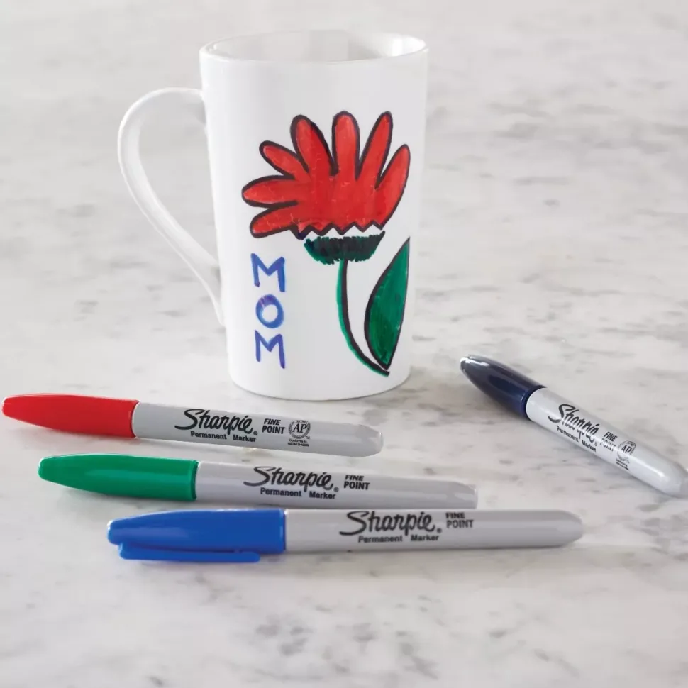 Set 4 Rotuladores Permanentes Punta Fina Sharpie