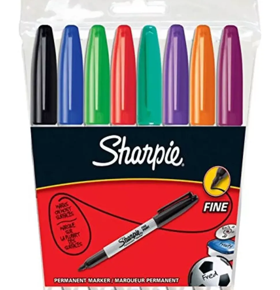 Set 8 Rotuladores Permanentes Punta Fina Sharpie