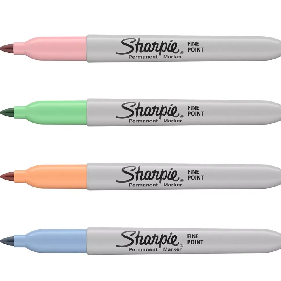 Set 4 Rotuladores Permanentes Punta Fina Pastel Sharpie