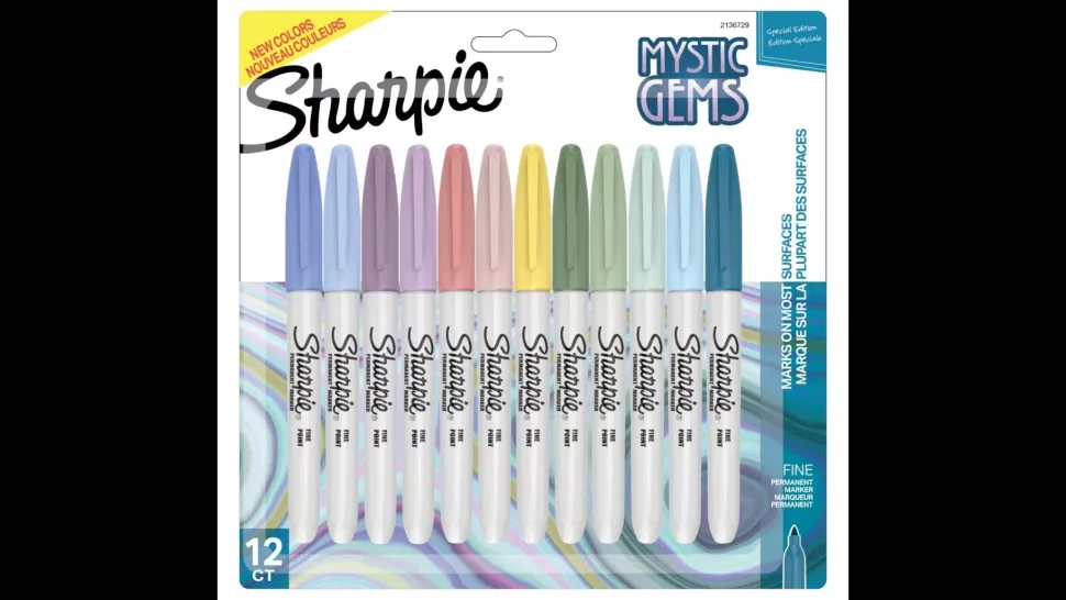 Set 12 Rotuladores Permanentes Punta Fina Mystic Gems Sharpie