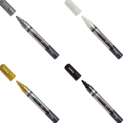 Set 4 rotuladores permanentes metalizados Mark All Lyra 2mm