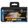 Set 6 Rotuladores pincel grises y caramelos Multi Ink Staedtler