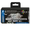 Set 6 Rotuladores pincel grises Multi Ink Staedtler