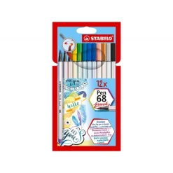 Set 12 Rotuladores STABILO Pen 68 Brush