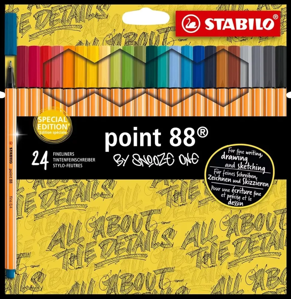 Set 24 Rotuladores STABILO Point 88 by Snooze One
