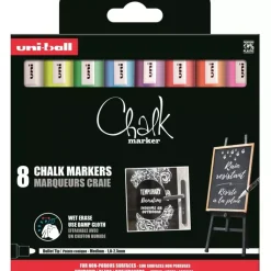 Set 8 Rotuladores surtidos PWE5M Uni Chalk Posca