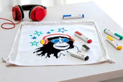 Set 5 Rotuladores Textiles Colores Primarios Textile Marker Faber-Castell