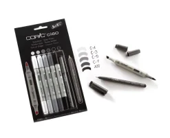 Set 5+1 rotuladores Tonos Grises Copic Ciao
