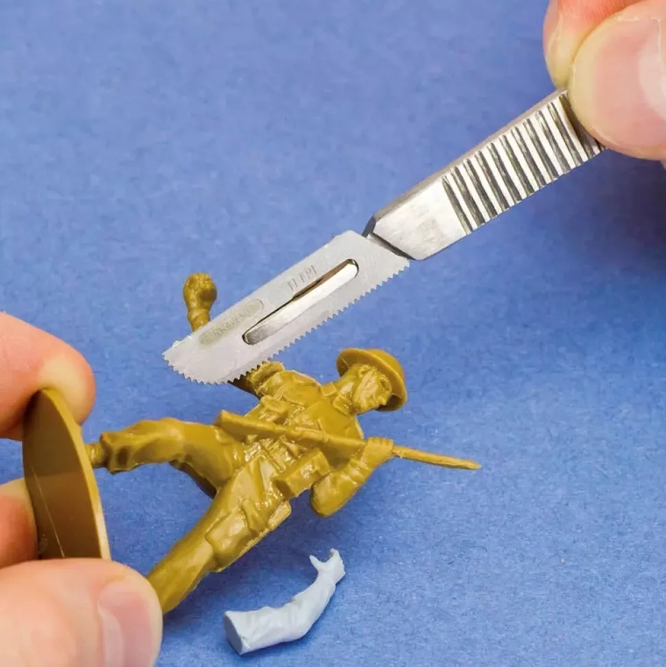 Set 4 sierras de modelismo con mango tipo escalpelo Vallejo