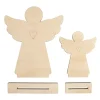 Set 2 Siluetas Ángel de Madera Rayher