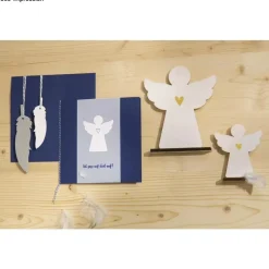 Set 2 Siluetas Ángel de Madera Rayher