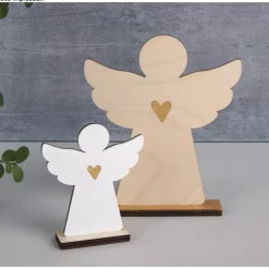 Set 2 Siluetas Ángel de Madera Rayher