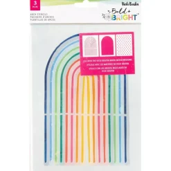 Set 3 stencils Arches Bold and Bright Vicki Boutin