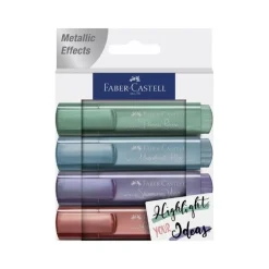 Set 4 Subrayadores Metálicos Textliner 46 Faber-Castell 01