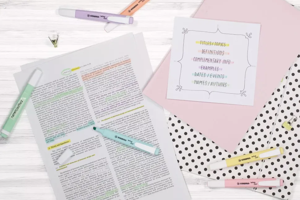 Set 6 Subrayadores Pastel STABILO Swing Cool