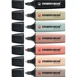 Set 8 Subrayadores STABILO Boss Original NatureColors