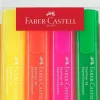 Set 4 Subrayadores Superfluorescentes Textliner 46 Faber-Castell