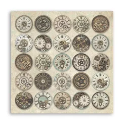 Set 4 Telas de Encuadernar Voyages Fantastiques Stamperia 30x30cm