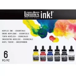 Set 6 Tintas Acrílicas Colores Esenciales Liquitex