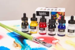 Set 6 Tintas Acrílicas Colores Esenciales Liquitex