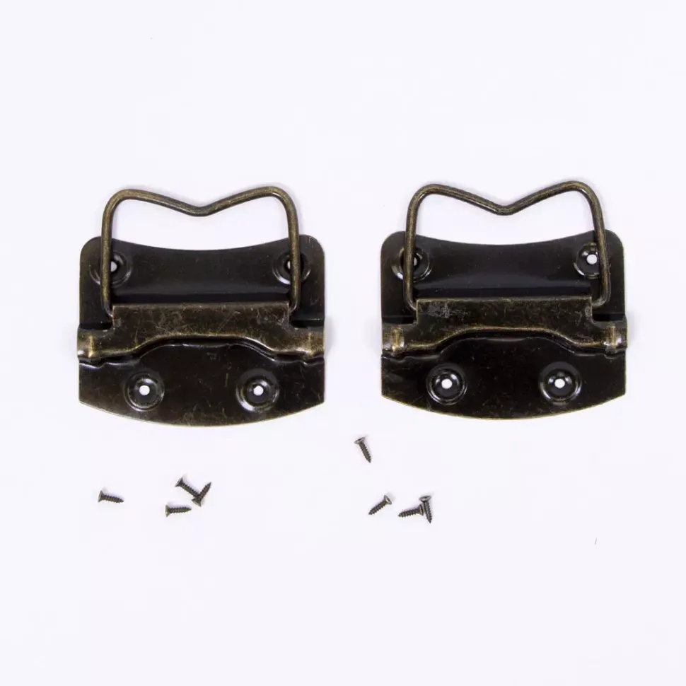 Set 2 Tiradores Grandes Bronce Antiguo