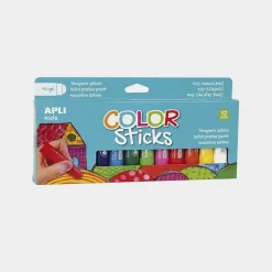 Set 10 témperas sólidas colores surtidos Apli 10g