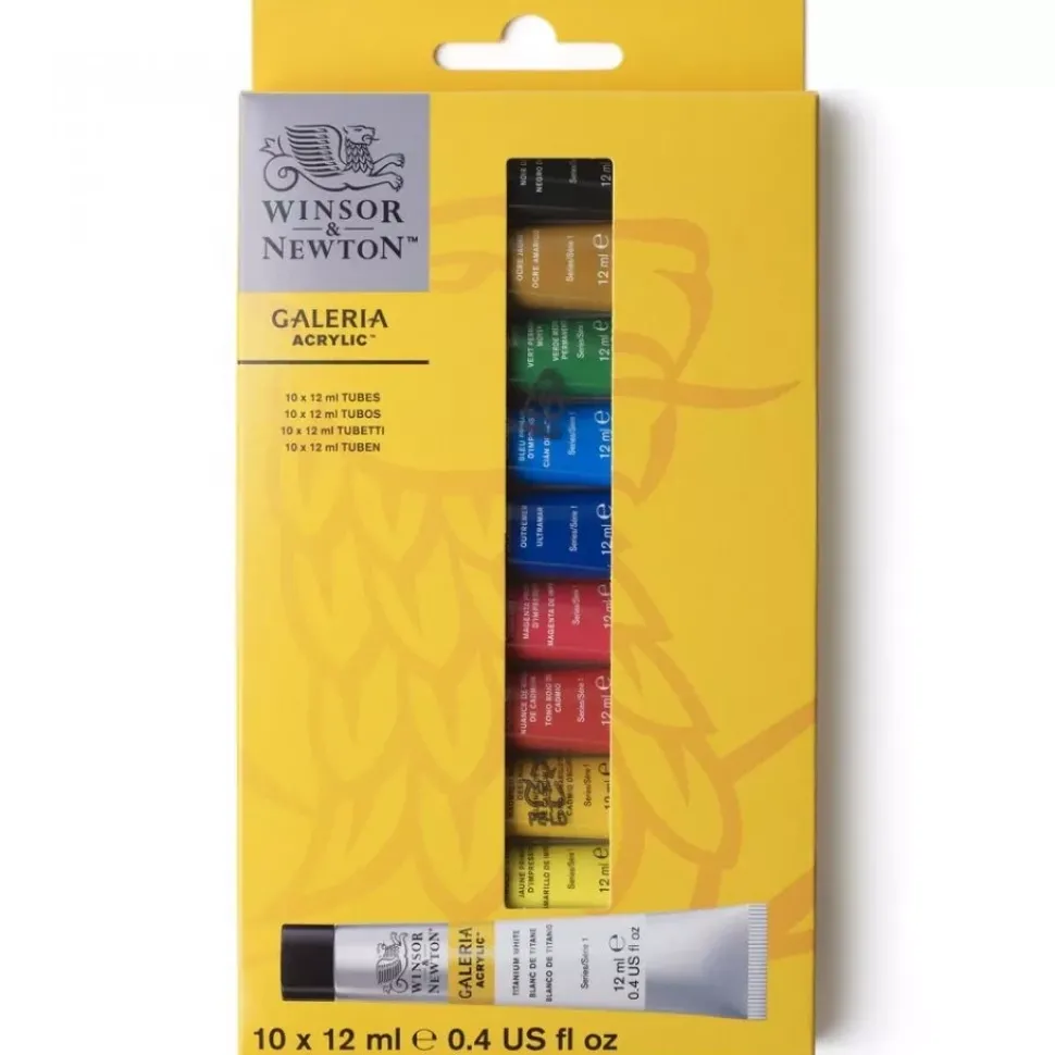 Set 10 Tubos Acrílicos Galería Winsor and Newton 12ml