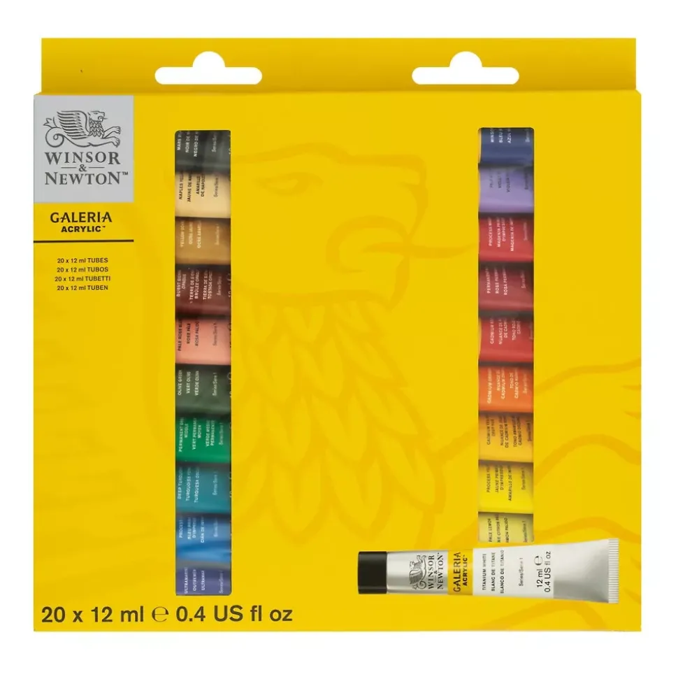 Set 20 Tubos Acrílicos Galería Winsor and Newton 12ml