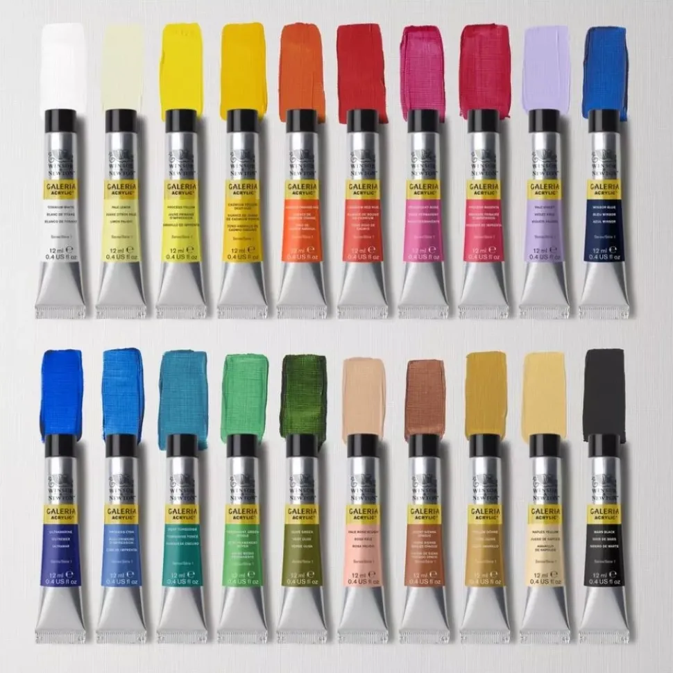 Set 20 Tubos Acrílicos Galería Winsor and Newton 12ml