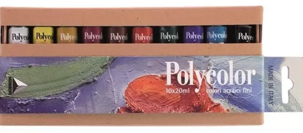 Set 10 Tubos Acrílicos Polycolor Maimeri 20ml