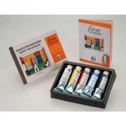 Set 5 Tubos de Gouache Fine Lefranc & Bourgeois 25ml