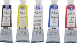 Set 5 Tubos de Gouache Fine Lefranc & Bourgeois 25ml