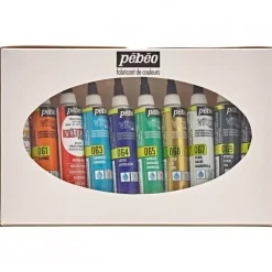 Set 10 tubos Vitrea 160 Relieve Brillante Pebeo 20ml