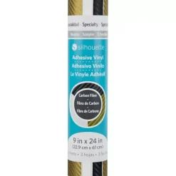 Set 3 vinilos adhesivos Fibra de carbono Silhouette